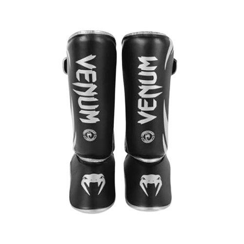 Venum Challenger Standup Shin Guards, Black/White